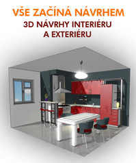 Vše začíná návrhem - 3d návrhy interiéru a exteriérů